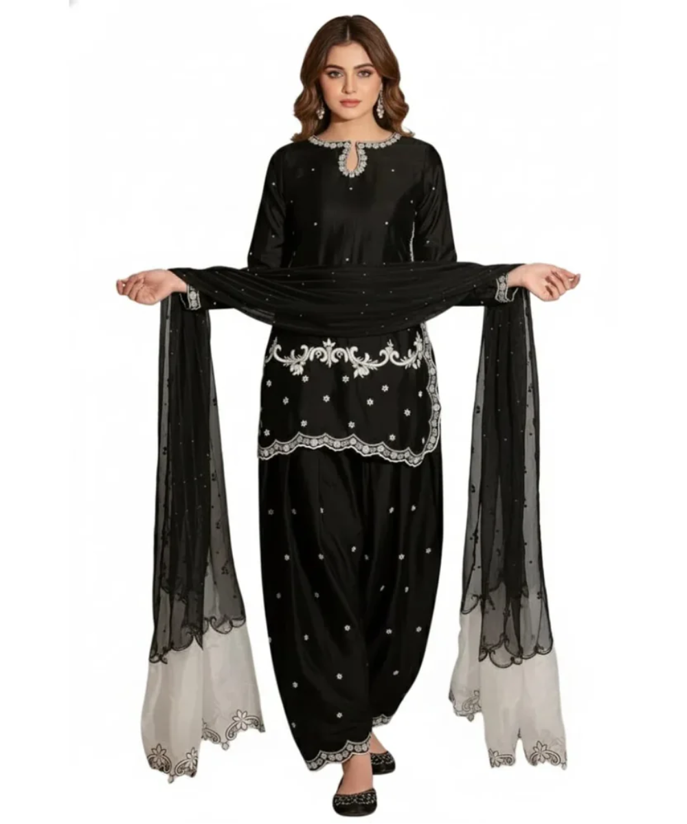 Luxury Pret Tunic Set with Farshi Pant
