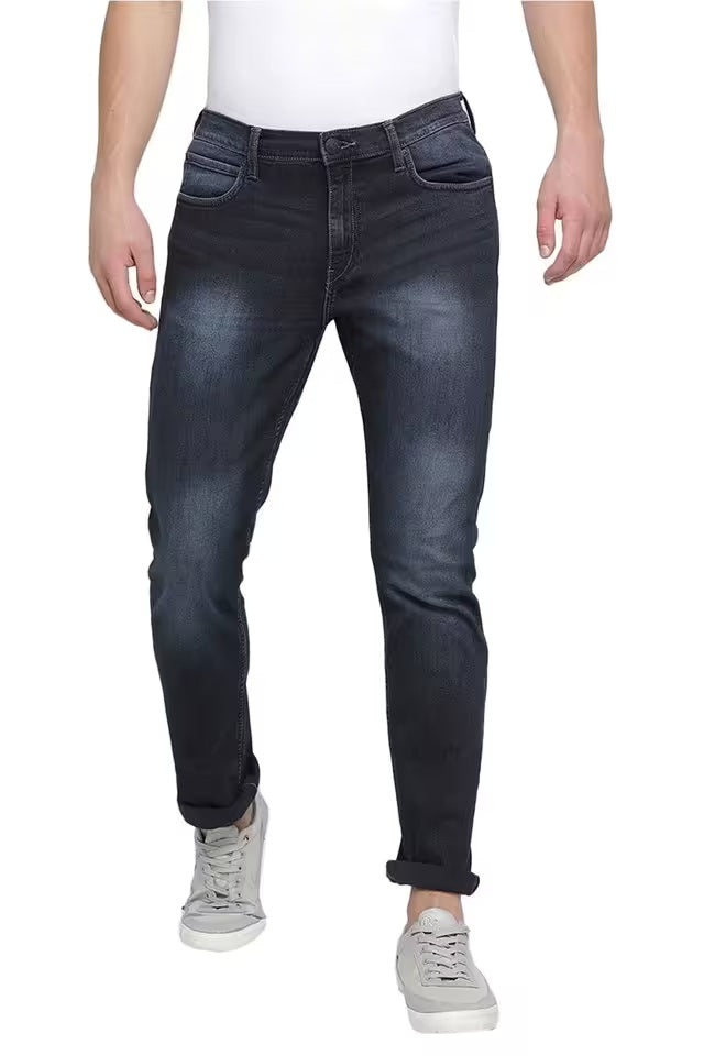 Light Tone Wash Cotton Regular Fit Men's Jeans