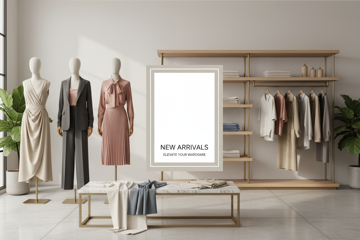 make banner for cloth store